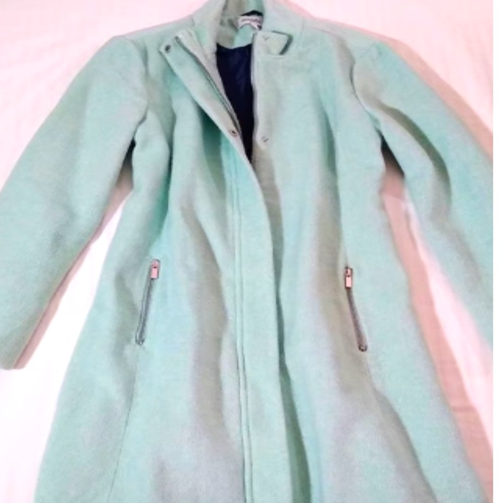 Charlotte Russe mint green wool coat - size small - excellent condition